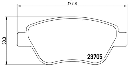 Pastiglie freno posteriori Lancia cod.p23099