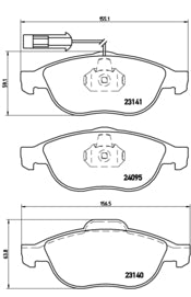 Pastiglie freno anteriori Lancia cod.p23114