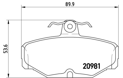 Pastiglie freno posteriori Ford cod.p24018