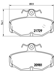 Pastiglie freno posteriori Ford cod.p24021