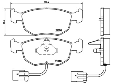 Pastiglie freno anteriori Ford cod.p24035
