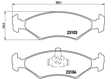 Pastiglie freno anteriori Mazda cod.p24043