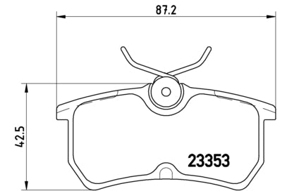 Pastiglie freno posteriori Ford cod.p24047