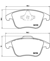 Pastiglie freno anteriori Land Rover cod.p24076