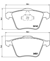 Pastiglie freno anteriori Volvo cod.p24077