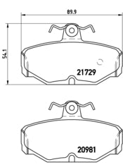Pastiglie freno posteriori Ford cod.p24079