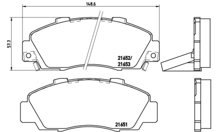 Pastiglie freno anteriori Rover cod.p28026