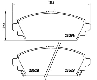 Pastiglie freno anteriori Honda cod.p28031