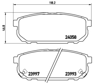 Pastiglie freno posteriori Kia cod.p30023