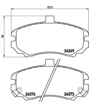 Pastiglie freno anteriori Hyundai cod.p30029