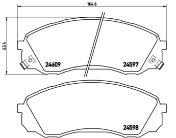 Pastiglie freno anteriori Kia cod.p30041