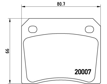 Pastiglie freno posteriori Jaguar cod.p36002