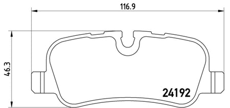 Pastiglie freno posteriori Land Rover cod.p44019