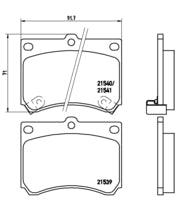 Pastiglie freno anteriori Mazda cod.p49011