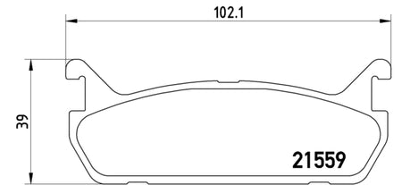 Pastiglie freno posteriori Mazda cod.p49015