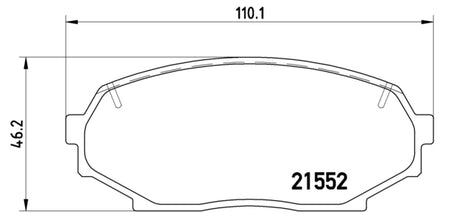Pastiglie freno anteriori Mazda cod.p49017