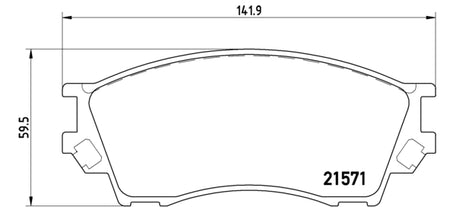Pastiglie freno anteriori Mazda cod.p49019