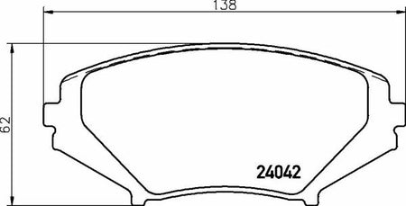 Pastiglie freno anteriori Mazda cod.p49034