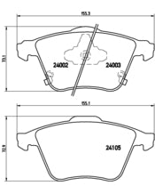 Pastiglie freno anteriori Mazda cod.p49038