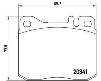 Pastiglie freno anteriori Mercedes cod.p50004
