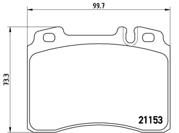 Pastiglie freno anteriori Mercedes cod.p50010