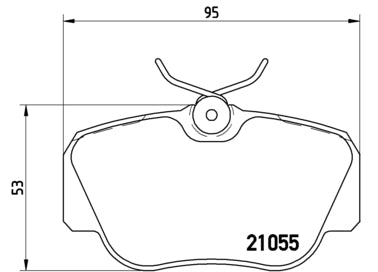 Pastiglie freno anteriori Mercedes cod.p50011