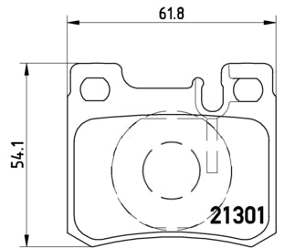 Pastiglie freno posteriori Mercedes cod.p50012
