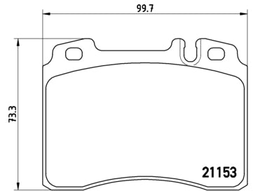 Pastiglie freno anteriori Mercedes cod.p50022