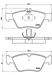 Pastiglie freno anteriori Mercedes cod.p50023