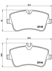 Pastiglie freno anteriori Mercedes cod.p50046