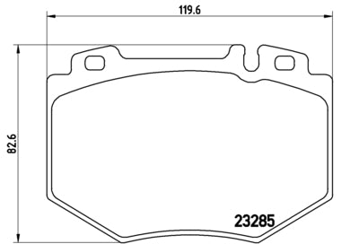 Pastiglie freno anteriori Mercedes cod.p50048