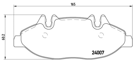Pastiglie freno anteriori Mercedes cod.p50050
