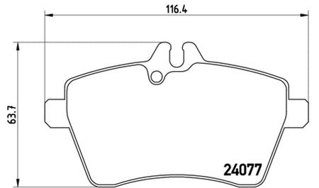 Pastiglie freno anteriori Mercedes cod.p50056