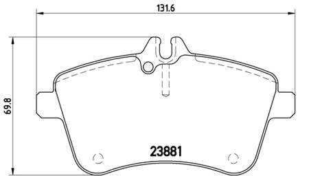 Pastiglie freno anteriori Mercedes cod.p50057