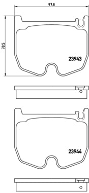 Pastiglie freno anteriori Mercedes cod.p50062