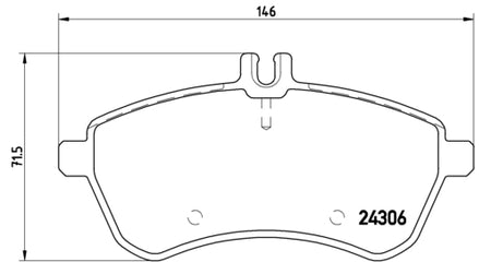 Pastiglie freno anteriori Mercedes cod.p50067