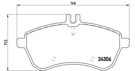 Pastiglie freno anteriori Mercedes cod.p50070