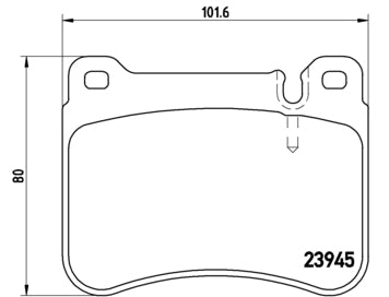 Pastiglie freno anteriori Mercedes cod.p50073