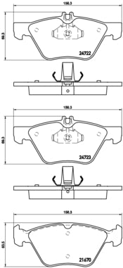Pastiglie freno anteriori Mercedes cod.p50075