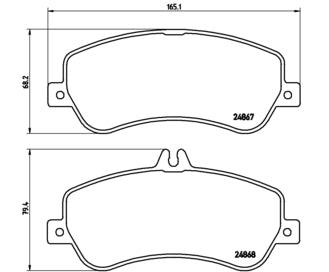 Pastiglie freno anteriori Mercedes cod.p50086