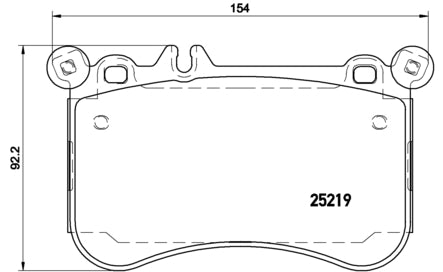 Pastiglie freno anteriori Mercedes cod.p50097