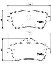 Pastiglie freno posteriori Mercedes cod.p50100