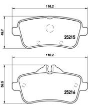 Pastiglie freno posteriori Mercedes cod.p50101