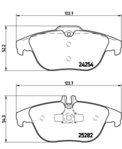 Pastiglie freno posteriori Mercedes cod.p50104