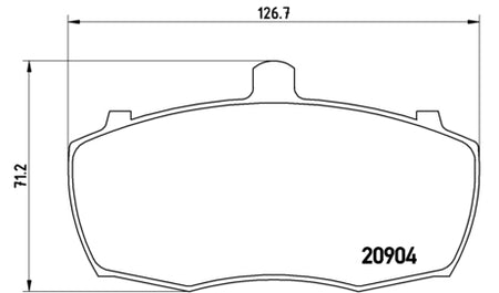 Pastiglie freno anteriori Land Rover cod.p52012