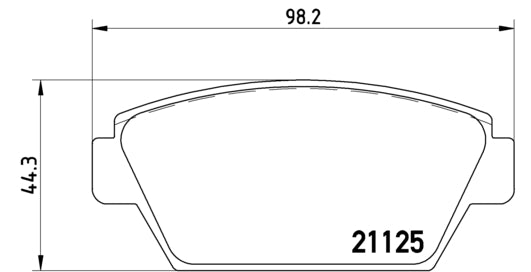 Pastiglie freno posteriori Mitsubishi cod.p54010