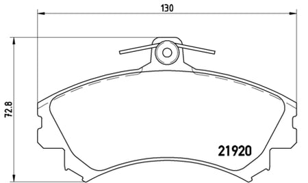 Pastiglie freno anteriori Volvo cod.p54022