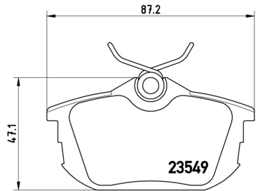 Pastiglie freno posteriori Volvo cod.p54023