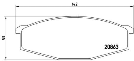 Pastiglie freno anteriori Nissan cod.p56015