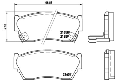 Pastiglie freno anteriori Nissan cod.p56027